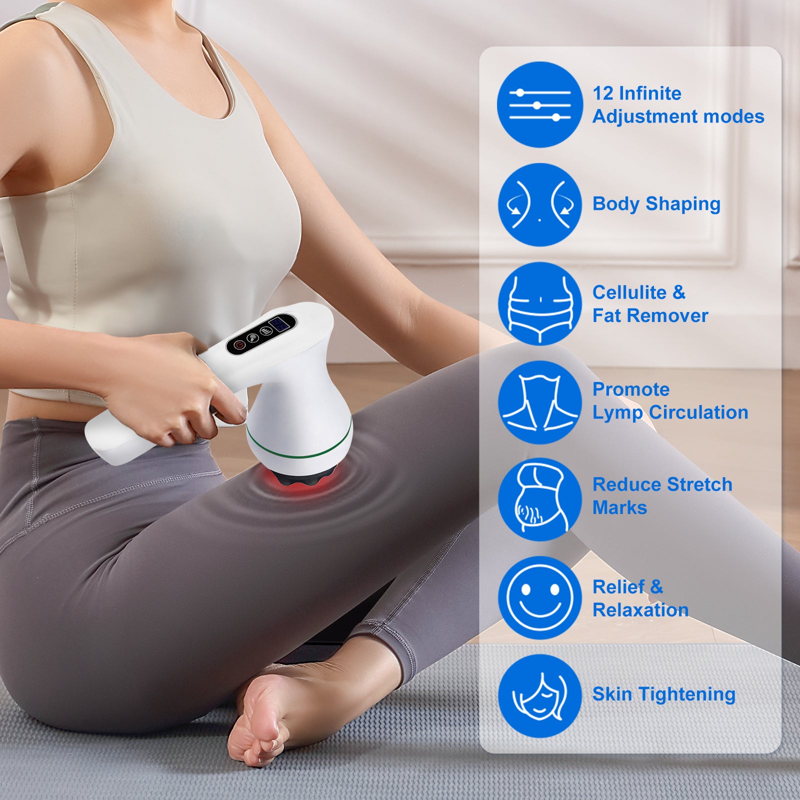 Wireless Cellulite Massager Handheld And Mini Massager Abdominal, Arm And Leg Massager Body Shaping Machine Suitable For Women To Use At Home