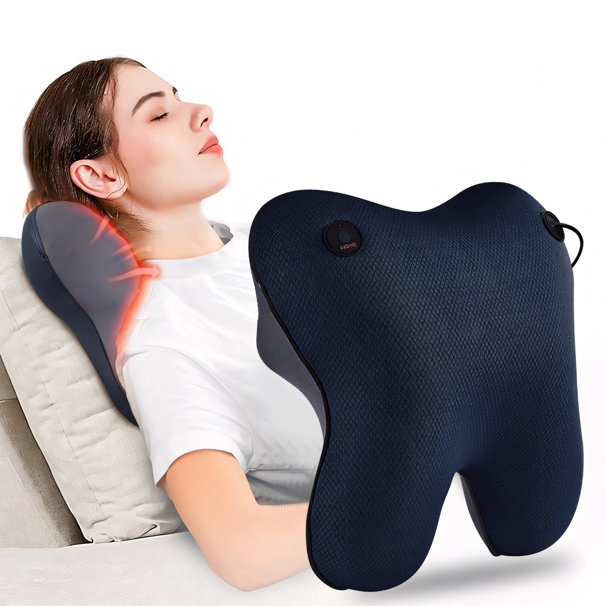 Neck And Back Deep Acupressure Massager Full Body Massage Pillow Ideal Gift